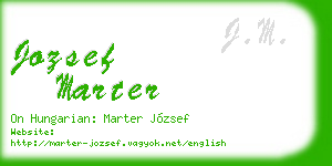 jozsef marter business card